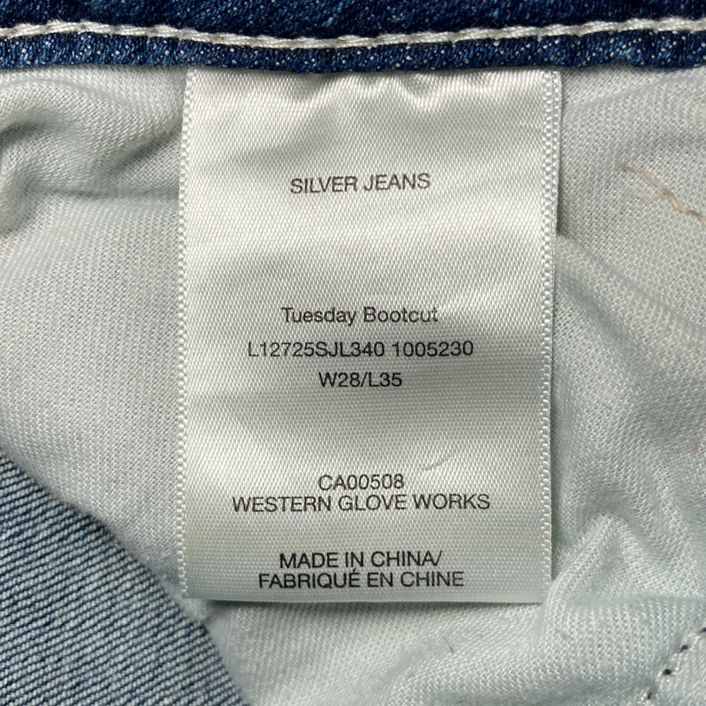Tuesday Bootcut Silver Jeans W28//L35 - Picture 6 of 6